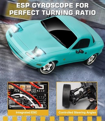 LD1804 1/18 Scale RC Drift Car, Mini Mazda MX-5 RC Model Car 2.4