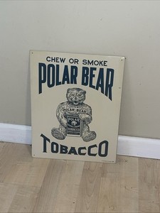 Polar Bear Tobacco Sign