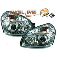 LHD Projektionsscheinwerfer Paar Angel Eyes FüR Hyundai Tucson 04-10