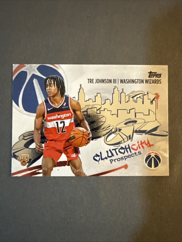 2025-26 Topps - Clutch City Prospects Tre Johnson #CC-6 (RC)