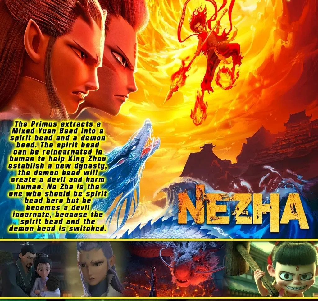 Ne Zha 1 (2019) DVD Nezha Chinese Animation Full HD English