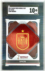 2022 SPAIN PRIZM WORLD CUP QATAR #25 SPAIN TEAM BADGE SGC 10 GEM MINT RARE — photo 1