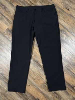 Lululemon ABC Chino Pants Size 36x28 Men's Classic Fit Warpstreme Stretch Black