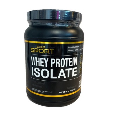 California Gold Nutrition Whey Protein Isolate Unflavored 1 Pd Sealed Ex 10/27