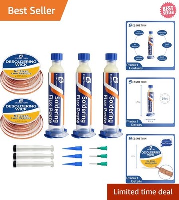 Compact Solder Removal Kit: High Activity Rosin & Minimal Residue Solution