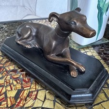 Vtg Thomas Blakemore Greyhound Whippet Dog England Bronze Art Deco Bookend Decor Vtg Thomas Blakemore Greyhound Whippet Dog England Bronze Art Deco Bookend Decor