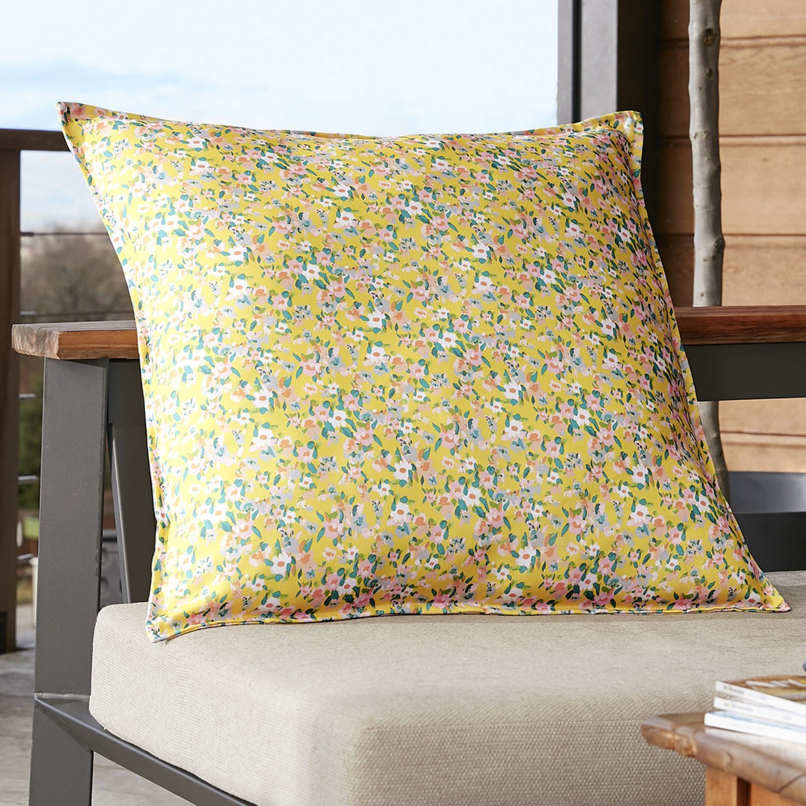 Housse de coussin extérieur 60x60 cm en polyester texturé de qualité supérieure Mam - 2
