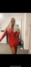 Fashion Nova Red Dress Size Medium