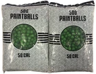 1000 Paintballs .50 Cal – GREEN – 2 Bags of 500 – Sealed