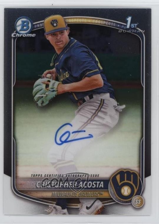 2025 Bowman Chrome Prospect Auto Cristopher Acosta #CPA-CAC Auto 12se