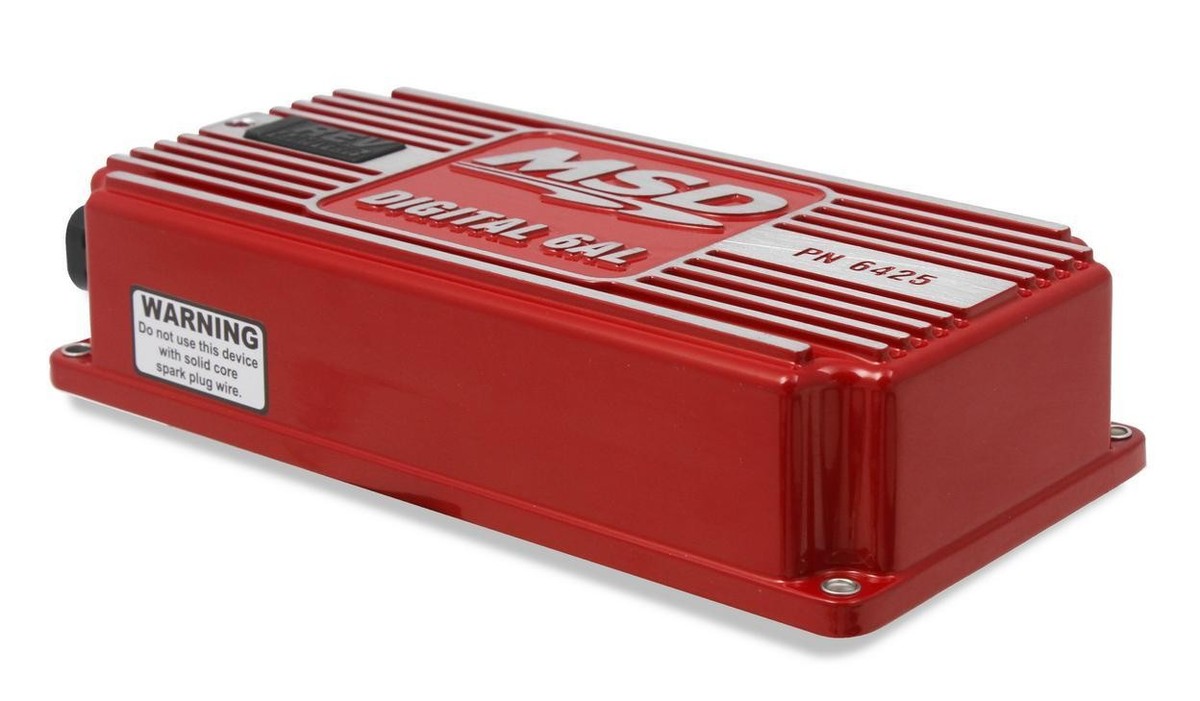 MSD DIGITAL 6AL PN 6425 点火コントローラー　中古品 MSD Digital 6AL Ignition Control Box Red w/ Built-In Rev