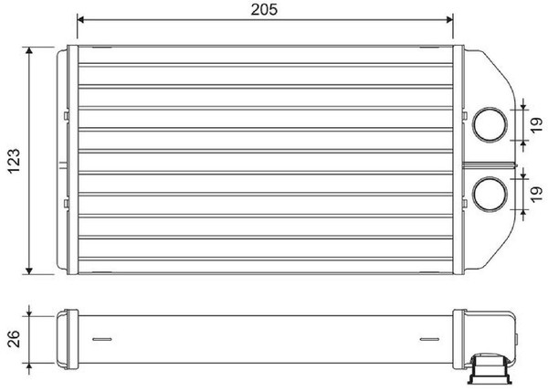 Valeo 811581 WäRmetauscher FüR Innenraumheizung HeizungsküHler Heizung-image