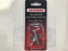 JANOME FREE MOTION COUCHING FOOT SET FOR MEMORY CRAFT EMBROIDERY AND HIGH SHANK