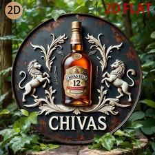 Tin Metal Signs Home D cor Retro Tin-Style Wall Art Featuring a Circular Metal C