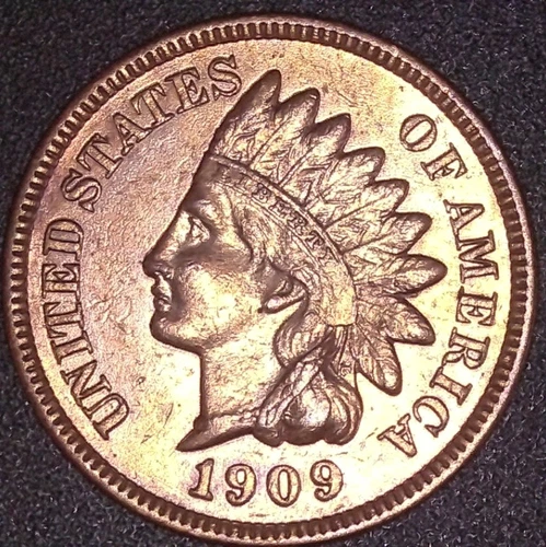 1909  INDIAN HEAD CENT 1C , UNC