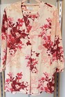 Bluse Rose + Oliv Blumen Damen Large Creme Rosa Langarm Oberteil