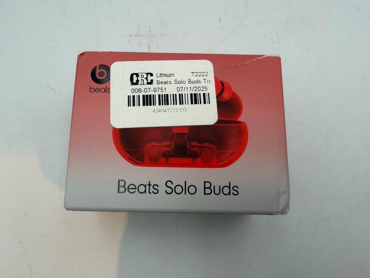Beats Solo Buds Transparent Red True Wireless Bluetooth In-Ear