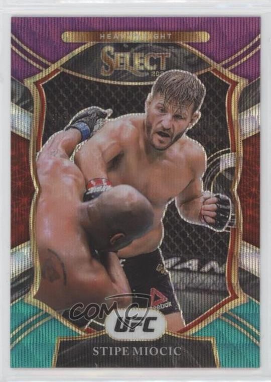 2021 Panini Select UFC Concourse Tri-Color Prizm Stipe Miocic #61 03rx