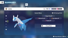 Pokémon Legends ZA DLC LV100 LATIOS NON-SHINY LV100 MAX IVS EVS INSTANT DELIVERY