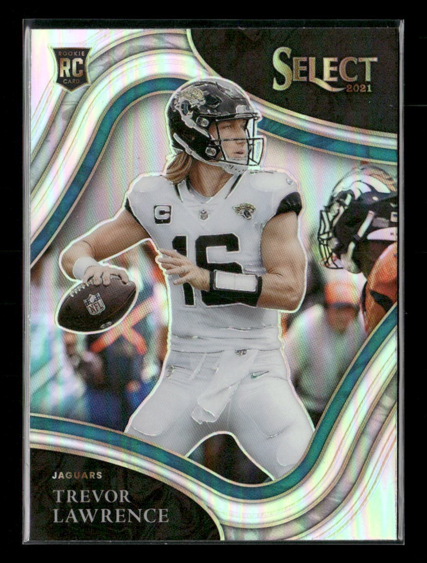 2021 Panini Select Trevor Lawrence Field Level Silver Prizm RC #343
