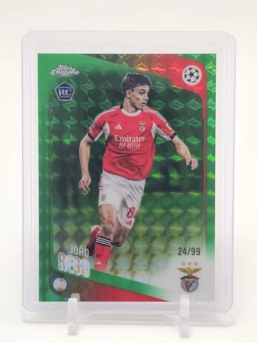 JOAO REGO 2025-26 TOPPS CHROME UCC GREEN GEOMETRIC ROOKIE /99 #168 Q4856