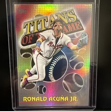 Topps 2025 Chrome Logofractor Ronald Acuña Jr. CAE-8 Atlanta Braves