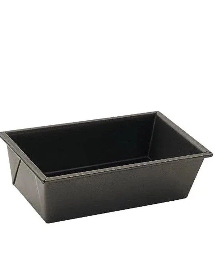 Winco Non-Stick Loaf Pan, 1 Pound, Aluminized Steel, 1, Black
