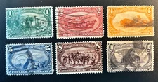 US Stamps - 285 - 290 - Used - Trans Mississippi - SCV = $142.00