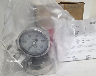 Wika 432,50 1'' 300# RF Flanschmembran Manometer 25Bar Inconel 52311619
