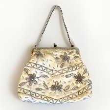 Vintage Walborg Handmade Hong Kong Original Micro-Beaded Evening Bag Kisslock