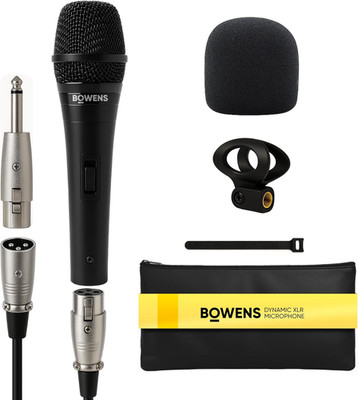 Microfono Dinamico XLR con Cable 15ft Vocal para Karaoke DJ Podcast Kit 7 Piezas