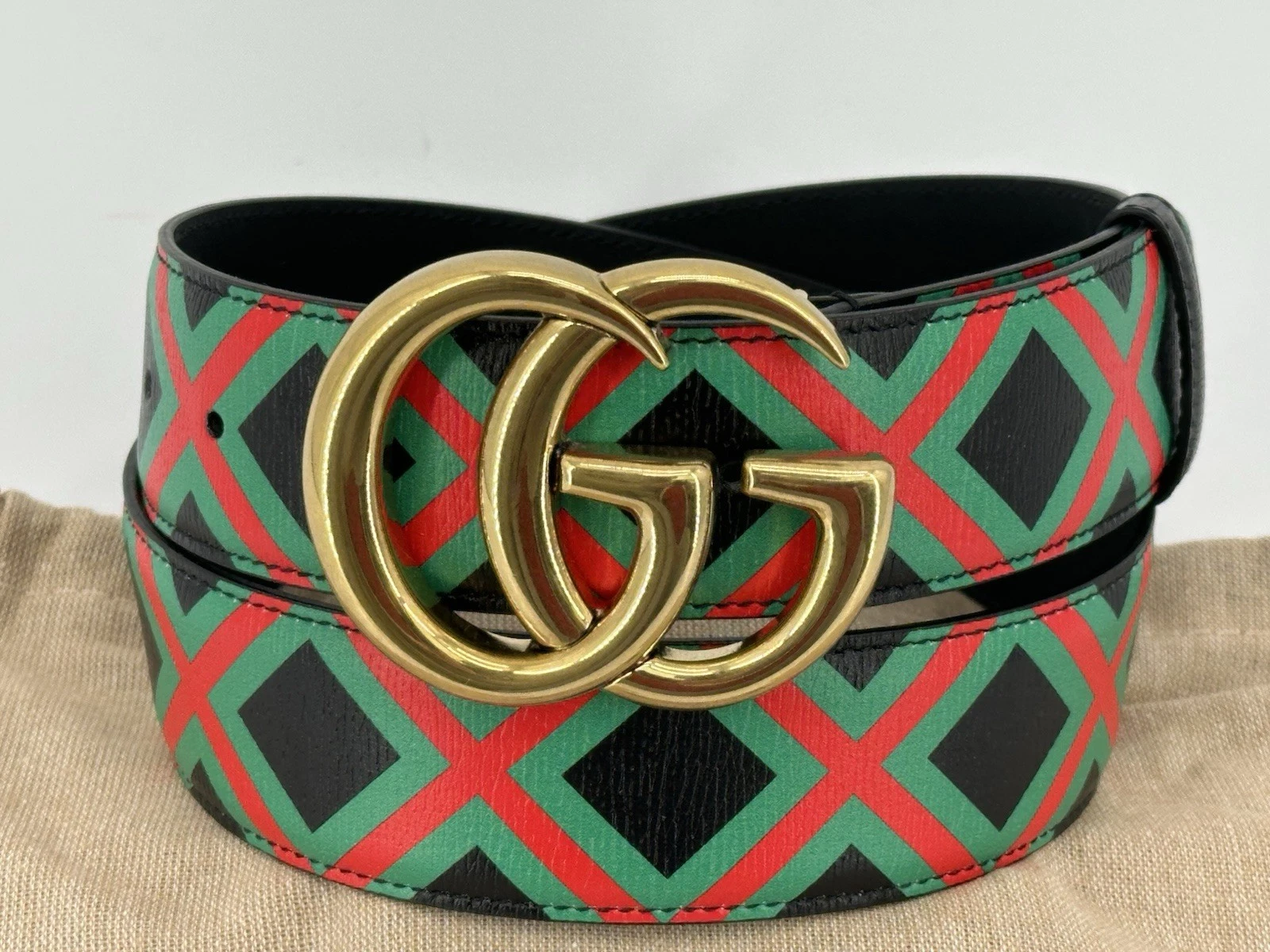Ceinture femme neuve luxe originale GUCCI GG Marmont 709985  taille 90 cm