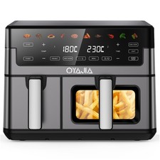 10L Dual Air Fryer 2400W Digital Cooker Oven 10-in-1 Healthy Synchronization
