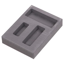 Melting Casting Mould 3 Slots Graphite Ingot Mold for Non Ferrous Metal Craft