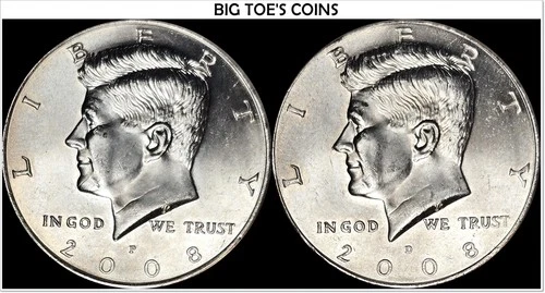 2008-P Kennedy Half Dollar — photo from another recent sale