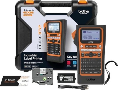 Brother PT-E310BTVP P-Touch Edge Industrial Label Printer Bundle Kit (Bluetooth)