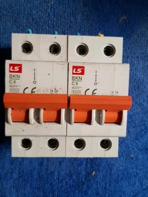 LS BKN C6 DOPPELPOLIGER MCB (2aus) GEBRAUCHT KOSTENLOSER UK-VERSAND