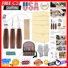Wood Whittling Kit with Basswood Blocks Sets for Adults and Beginners,Carving...