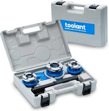 toolant Ratchet Pipe Threader Kit, NPT 1/2" - 1" Manual Ratcheting Pipe Threader