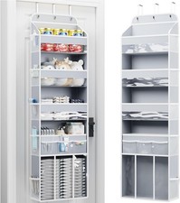Over the Door Organizer for Nursery, 5-Tier Baby Clothes Organizer with