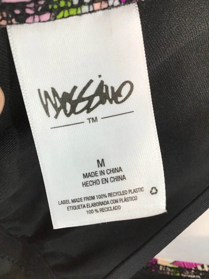 Traje de baño Mossimo de una pieza para mujer M mediano multi rayas con tiras en la espalda Foto 3 de 4