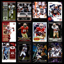 Randy Moss Lot 12 Different Football Cards 2005-2025 Raiders/Pats/49ers/Vikings
