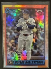 Topps 2025 Update #U90-12 Moises Ballesteros Rookie Rainbow Foil Chicago Cubs