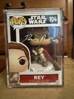 Funko Pop! Vinyl: Star Wars Rey (W/ Lightsaber) #104 Signed Daisy Ridley