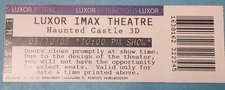 2005 Luxor Las Vegas Imax theatre Haunted Castle 3D Ticket Stub 1630162322345
