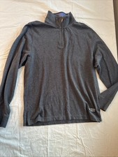 Brooks Brothers Sweater 1/4 Zip Gray Pullover Sz M 305