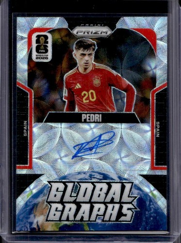 2026 Panini Prizm World Cup Pedri Global Graphs Choice Auto #GG-P Spain