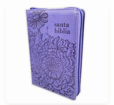 Biblia de Bolsillo con Cierre NBLA, imit piel morado