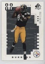 2000 SP Authentic /1250 Plaxico Burress #149 Rookie RC