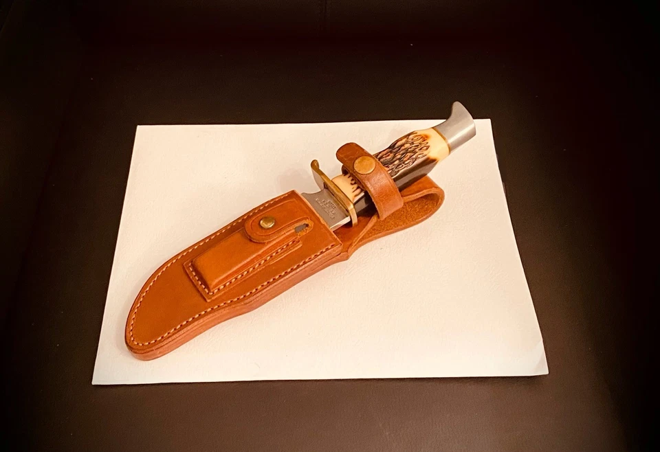 SCHRADE-WALDEN “Uncle Henry” Big Pro Hunter Knife▪️1971▪️Ex  Condition▪️Low S/N - Image 2 of 4